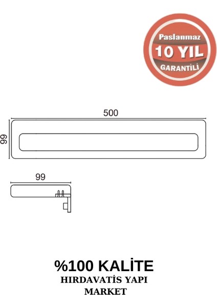 Paslanmaz Pirinç Selvi Havluluk 50 cm fiyatları