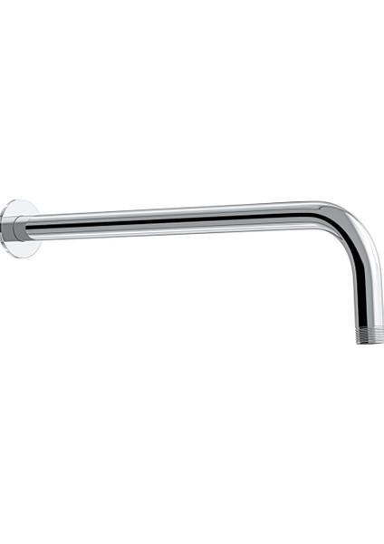 YT296 Ankastre Duvardan Tepe Duş Başlığı Borusu Oval 40CM
