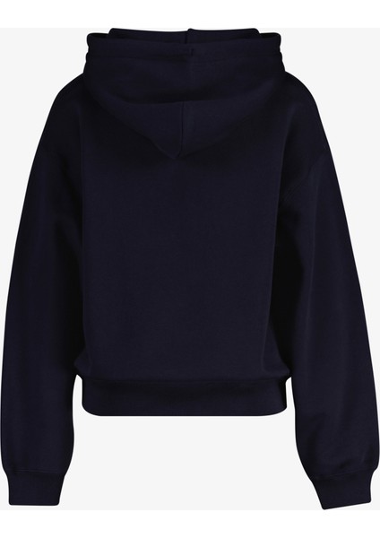 Kadın Lacivert Relaxed Fit Kapüşonlu Logolu Sweatshirt 4201262.433 fiyatları