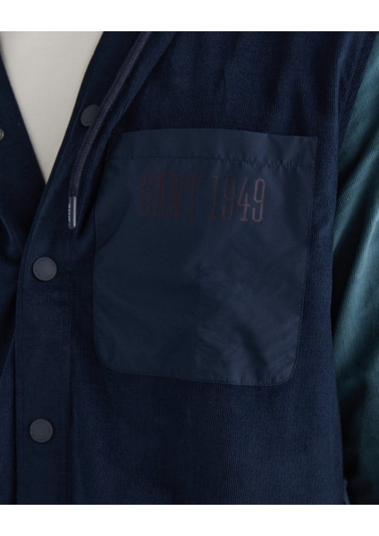 Erkek Lacivert Oversize Fit Kapüşonlu Logolu Gömlek 3824315T.410 indirimleri