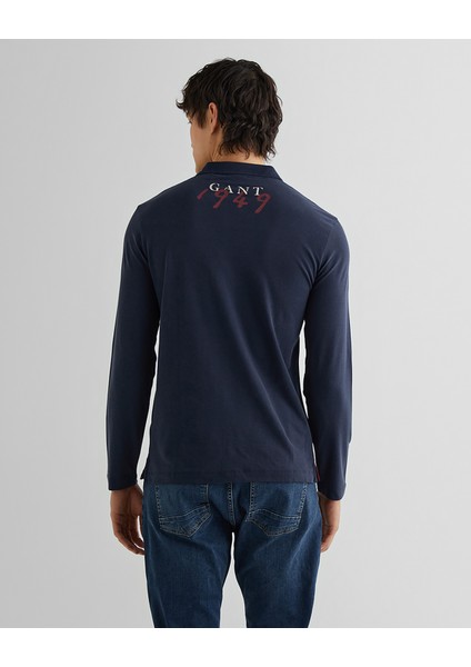 Erkek Lacivert Regular Fit Renk Bloklu Logolu Polo 2424330T.410 fiyatları