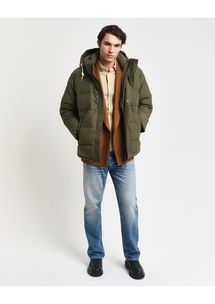 Erkek Yeşil Kapüşonlu Ceket 7006465.301 fırsatları