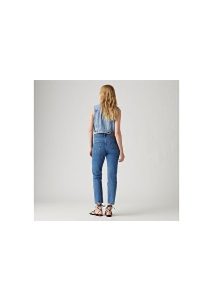 501 Regular Fit Yüksek Bel Cropped Jeans Kadın Kot Pantolon A7739