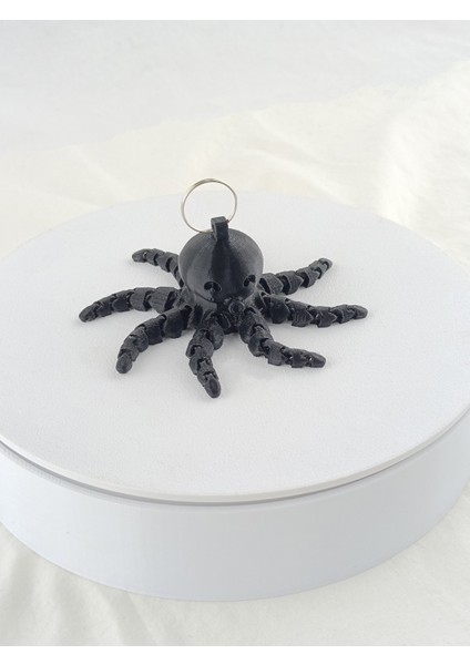 3D Baskı Haraketli Ahtabot Anahtarlık