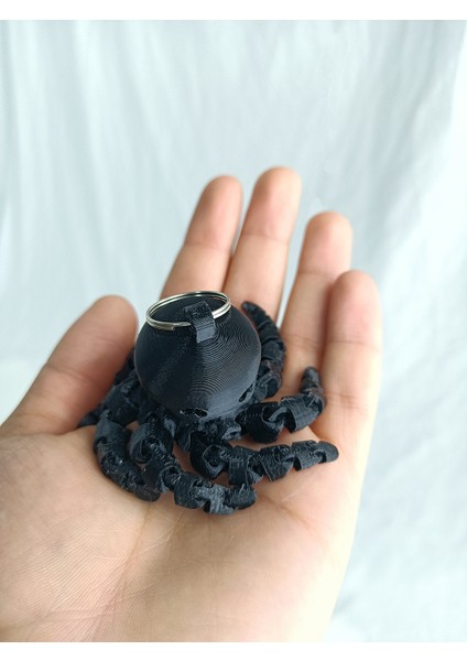 3D Baskı Haraketli Ahtabot Anahtarlık