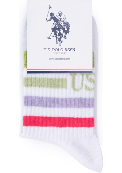 U.s. Polo Assn. Kadın Beyaz Çorap 50298997-VR013