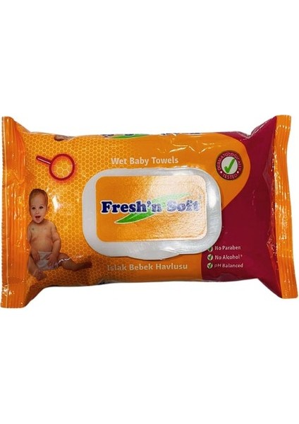 Freshnsoft Classıc Islak Bebek Havlusu Kapaklı