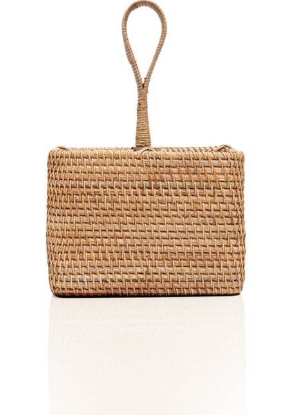 El Yapımı Renkli Kare Rattan Kaşıklık, Seramik, 40x50, Şık ve Doğal Tasarım fırsatları