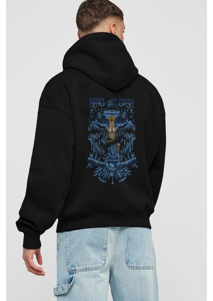 Marco El Fenıx One Piece Anime Arka Baskılı Siyah Oversize Kapüşonlu Sweatshirt Erkek Kadın fiyatları