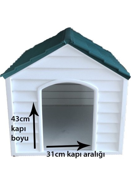 Tekno Trust Plastik Pet Kulübesi Dış Mekan Suya Dayanıklı Yeşil fırsatları