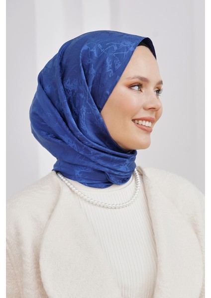 Scarf Jakar Eşarp - Floş Jakar Mermer Eşarp 4258
