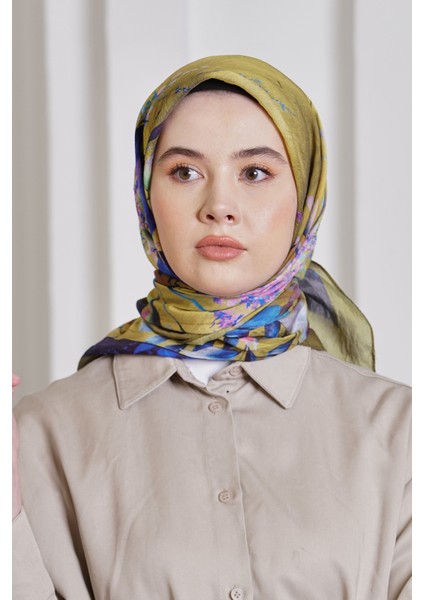 Scarf Diamond Eşarp - Diamond Flor Ipeksi Eşarp 4297 modelleri