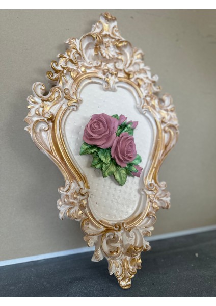 Pembe Çiçekli Duvar Tablo 42CM modelleri