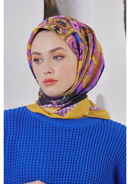 Scarf Diamond Eşarp - Diamond Diya Ipeksi Eşarp 4317