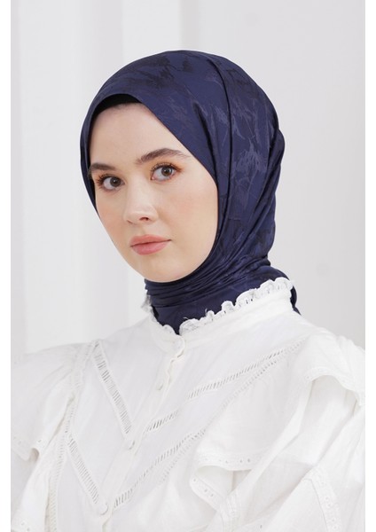 Scarf Jakar Eşarp - Floş Jakar Mermer Eşarp 4258