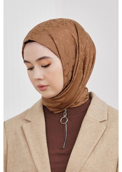 Scarf Jakar Eşarp - Floş Jakar Karmen Eşarp 4305