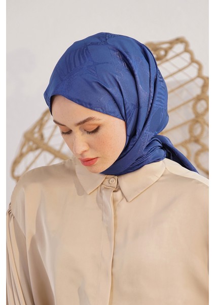 Scarf Jakar Eşarp - Retro Floş Jakar Eşarp 4262