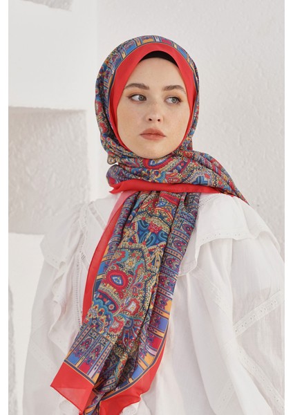 Scarf Linen Şal - Linen Harmony Pamuk Keten Şal 4298