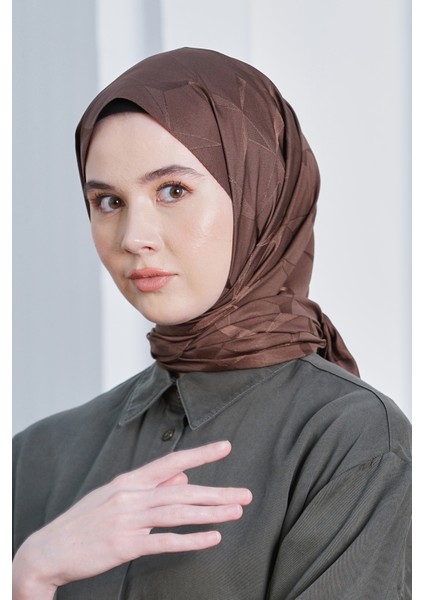 Scarf Jakar Eşarp - Floş Jakar Cupra Eşarp 4304