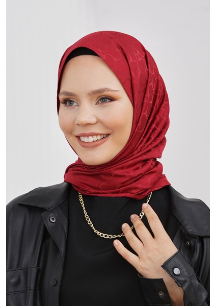 Scarf Jakar Eşarp - Floş Jakar Karmen Eşarp 4305