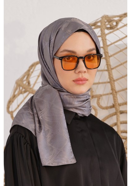 Scarf Jakar Şal - Retro Floş Jakar Şal 4261