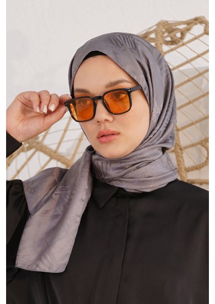 Scarf Jakar Şal - Retro Floş Jakar Şal 4261