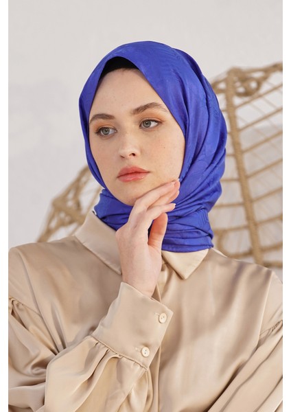 Scarf Jakar Eşarp - Retro Floş Jakar Eşarp 4262