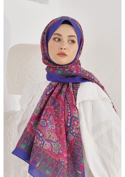 Scarf Linen Şal - Linen Harmony Pamuk Keten Şal 4298