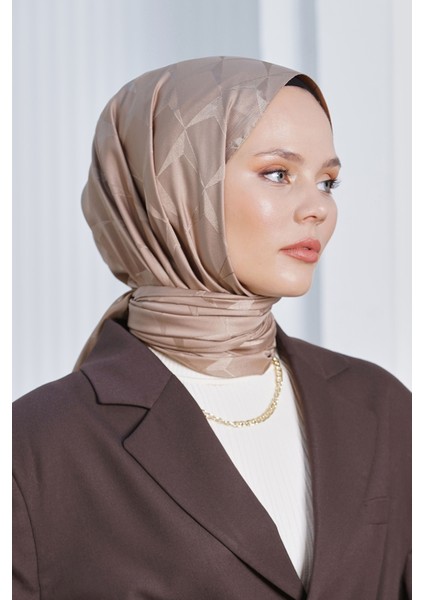 Scarf Jakar Eşarp - Floş Jakar Cupra Eşarp 4304