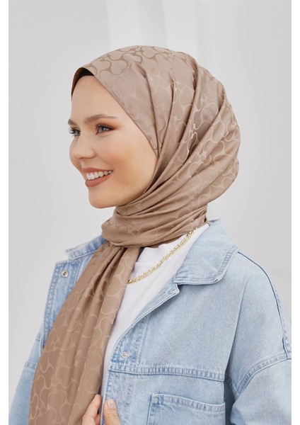 Scarf Jakar Eşarp - Floş Jakar Karmen Eşarp 4305