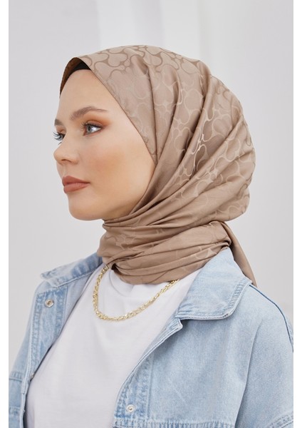 Scarf Jakar Eşarp - Floş Jakar Karmen Eşarp 4305