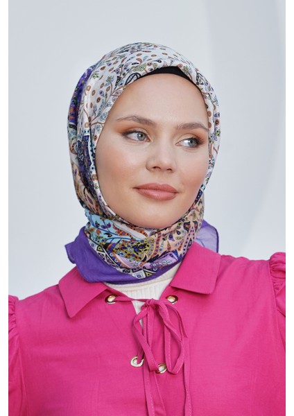 Scarf Diamond Eşarp - Diamond Harmony Ipeksi Eşarp 4295