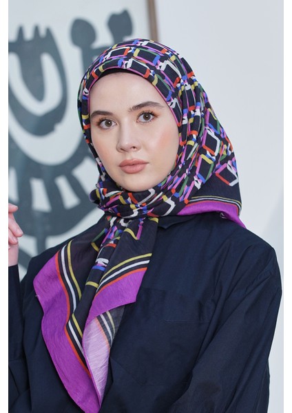 Scarf Diamond Eşarp - Diamond Plaid Ipeksi Eşarp 4296 fiyatları