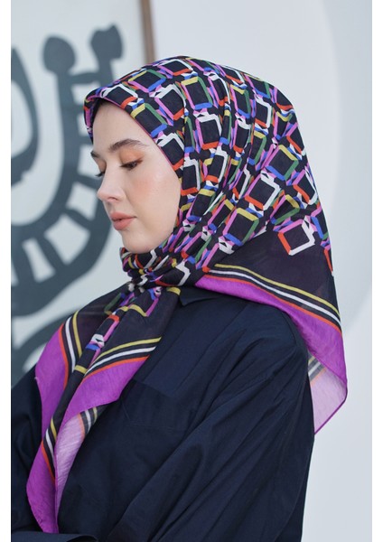 Scarf Diamond Eşarp - Diamond Plaid Ipeksi Eşarp 4296 modelleri