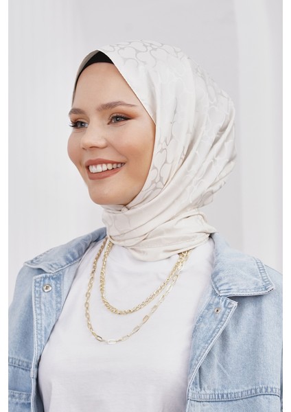 Scarf Jakar Eşarp - Floş Jakar Karmen Eşarp 4305