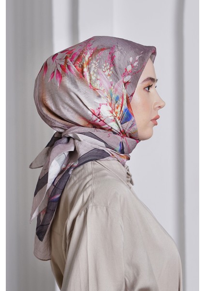Scarf Diamond Eşarp - Diamond Flor Ipeksi Eşarp 4297 modelleri