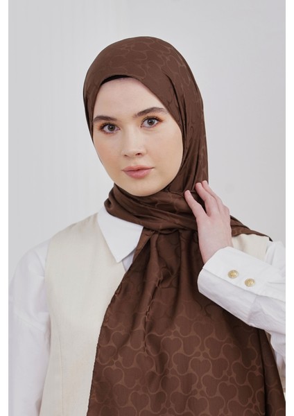 Scarf Jakar Eşarp - Floş Jakar Karmen Eşarp 4305