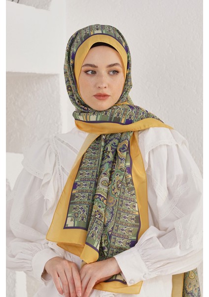 Scarf Linen Şal - Linen Harmony Pamuk Keten Şal 4298