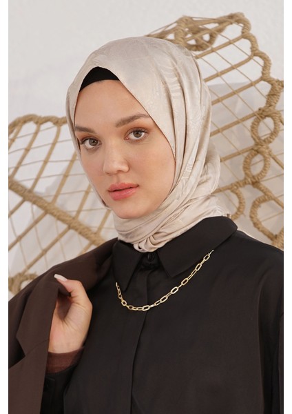 Scarf Jakar Eşarp - Retro Floş Jakar Eşarp 4262