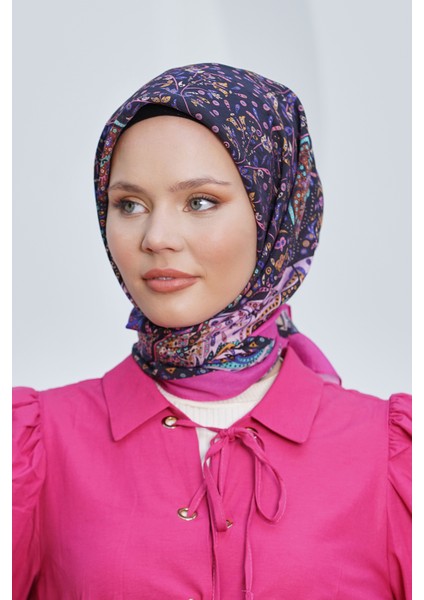 Scarf Diamond Eşarp - Diamond Harmony Black Ipeksi Eşarp 4316 modelleri
