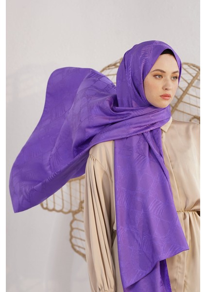 Scarf Jakar Eşarp - Retro Floş Jakar Eşarp 4262