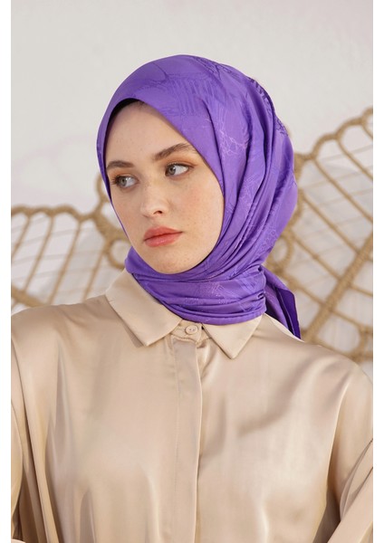 Scarf Jakar Eşarp - Retro Floş Jakar Eşarp 4262 fırsatları