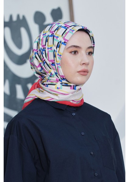 Scarf Diamond Eşarp - Diamond Plaid Ipeksi Eşarp 4296 modelleri