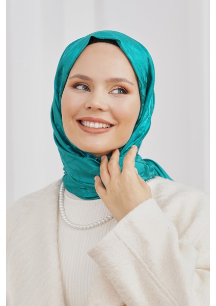 Scarf Jakar Eşarp - Floş Jakar Mermer Eşarp 4258