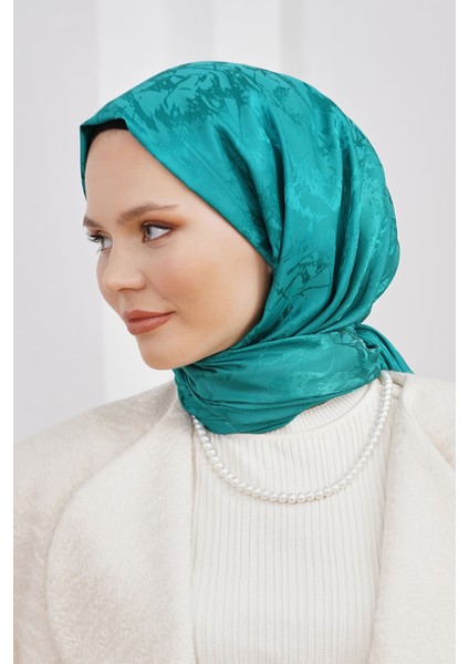 Scarf Jakar Eşarp - Floş Jakar Mermer Eşarp 4258