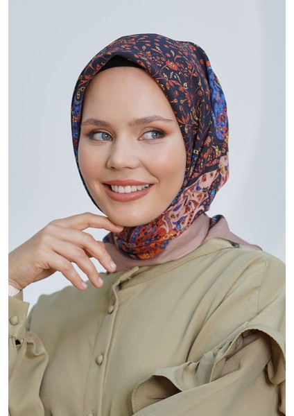 Scarf Diamond Eşarp - Diamond Harmony Black Ipeksi Eşarp 4316 modelleri