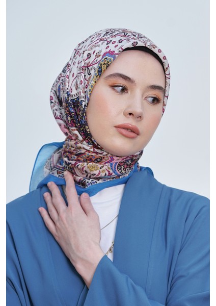 Scarf Diamond Eşarp - Diamond Harmony Ipeksi Eşarp 4295