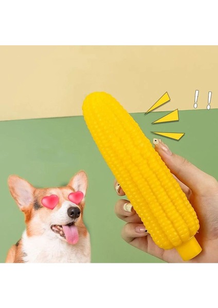 Evcil Hayvan Sesli Mısır Modelli Isırma Oyuncak