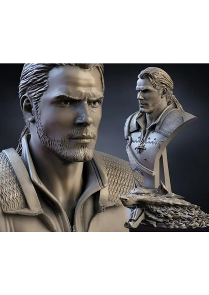 The Witcher 'witcher' Büst Figürü - 15 cm