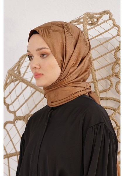 Scarf Jakar Şal - Retro Floş Jakar Şal 4261